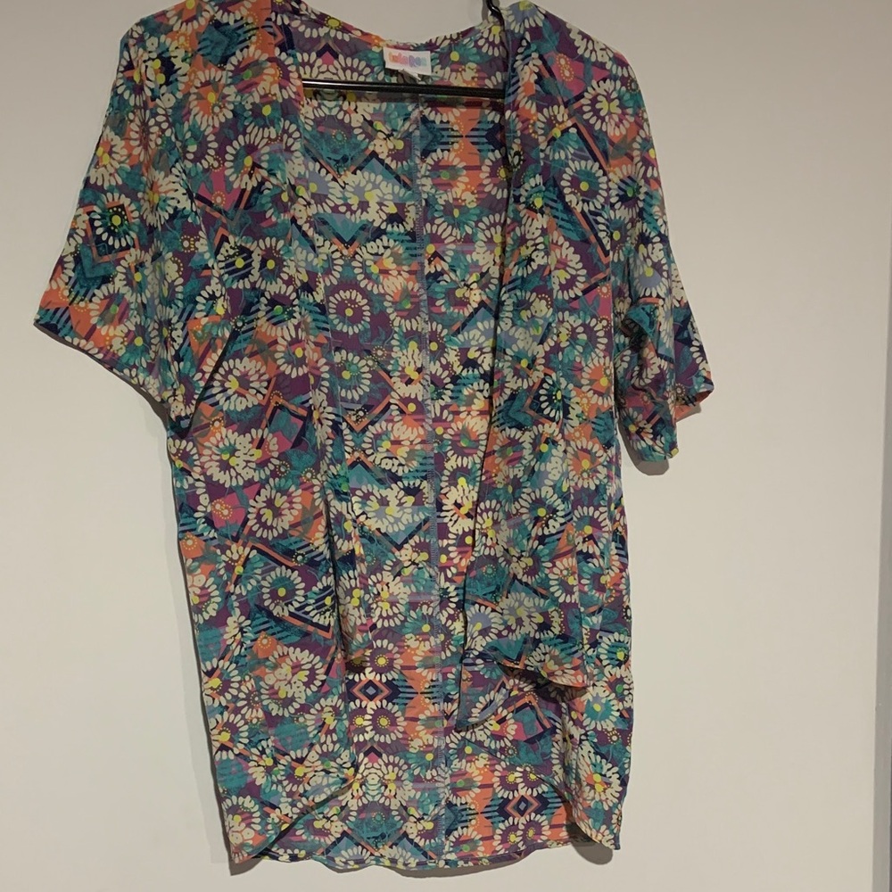 LuLaRoe Colorful Floral Bianka Cardigan